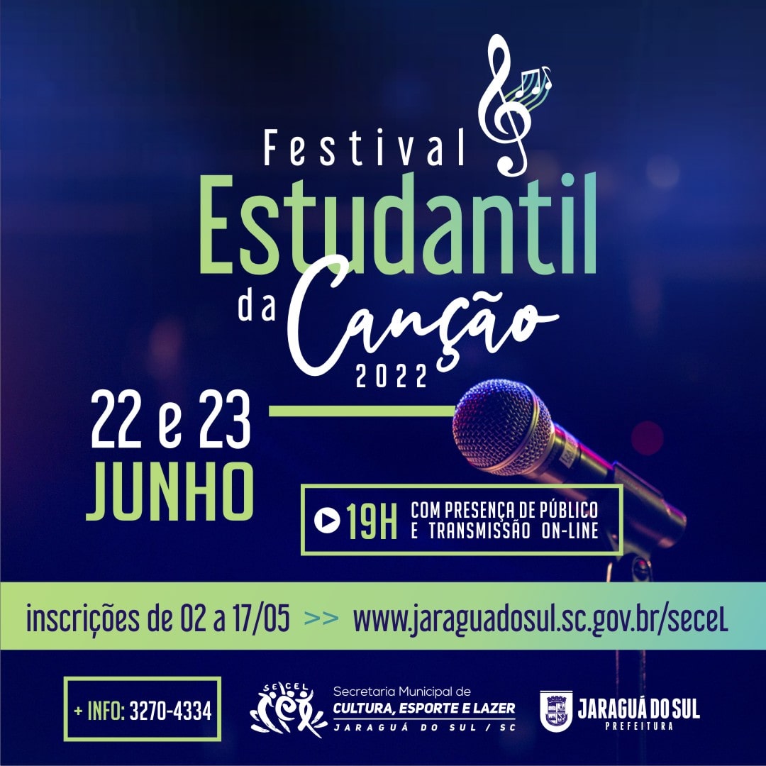 Inscrições para os festivais da canção de 2022 abertas em Jaraguá