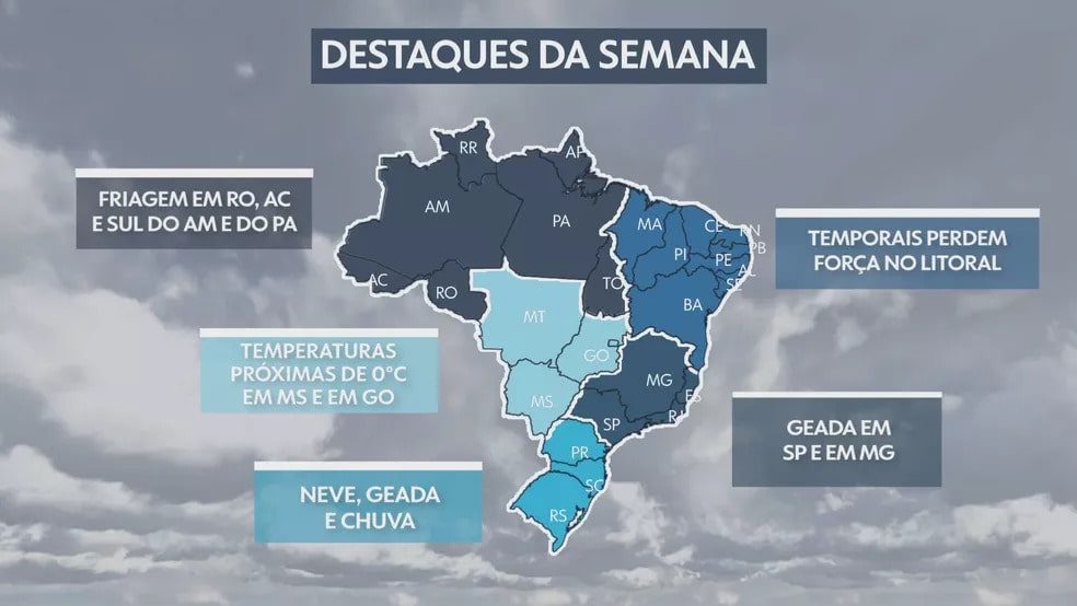 Santa Catarina registra mínima de 1,4°C nesta segunda-feira