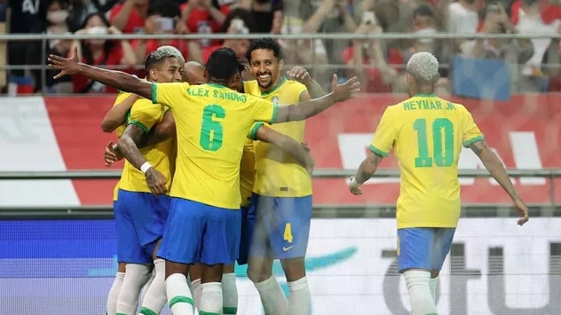 Brasil goleia Coreia do Sul em amistoso