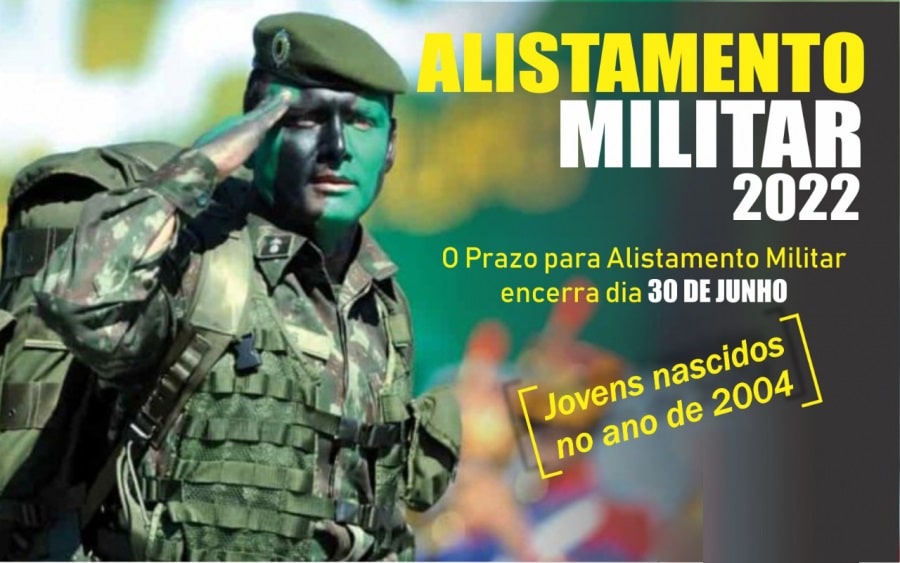 Nascidos em 2004 devem fazer o alistamento militar este mês
