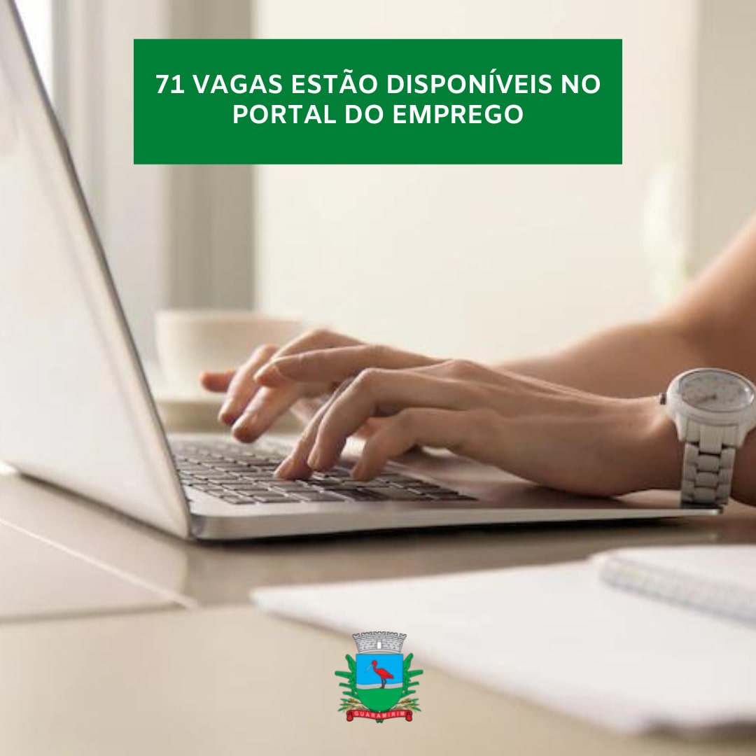 Portal do Emprego tem mais de 70 vagas disponíveis em Guaramirim
