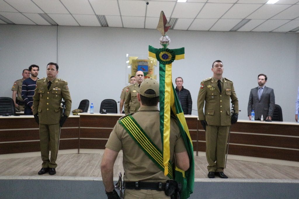 1º tenente assume comando da 2ª Cia do 14º BPM em Guaramirim