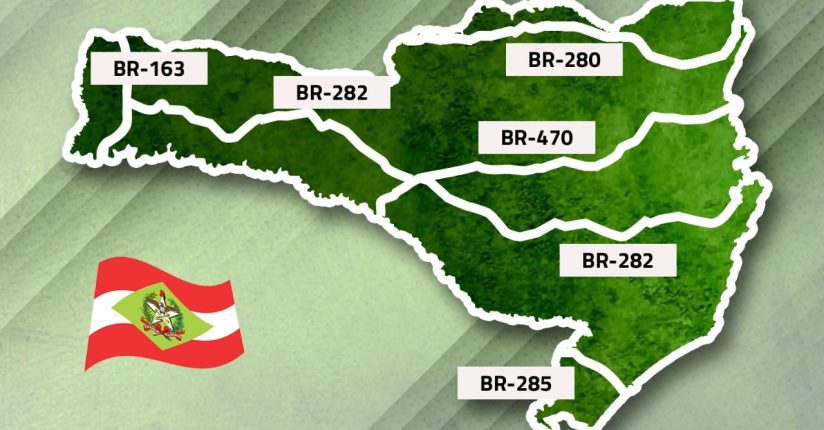 Dnit relata sobre obras de construção e manutenção em SC Dnit relata sobre obras de construção e manutenção em SC