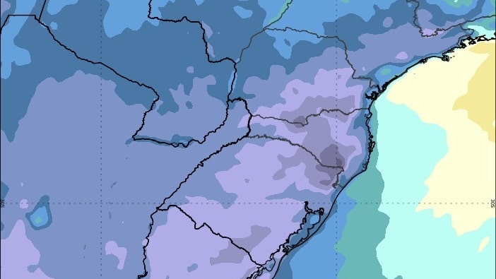 Região Sul deve registrar temperaturas próximas a zero grau a partir de quinta