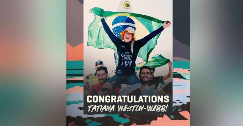 Surfe: Tati Weston-Webb é campeã em J-Bay e sobe para 3º lugar da WSL
