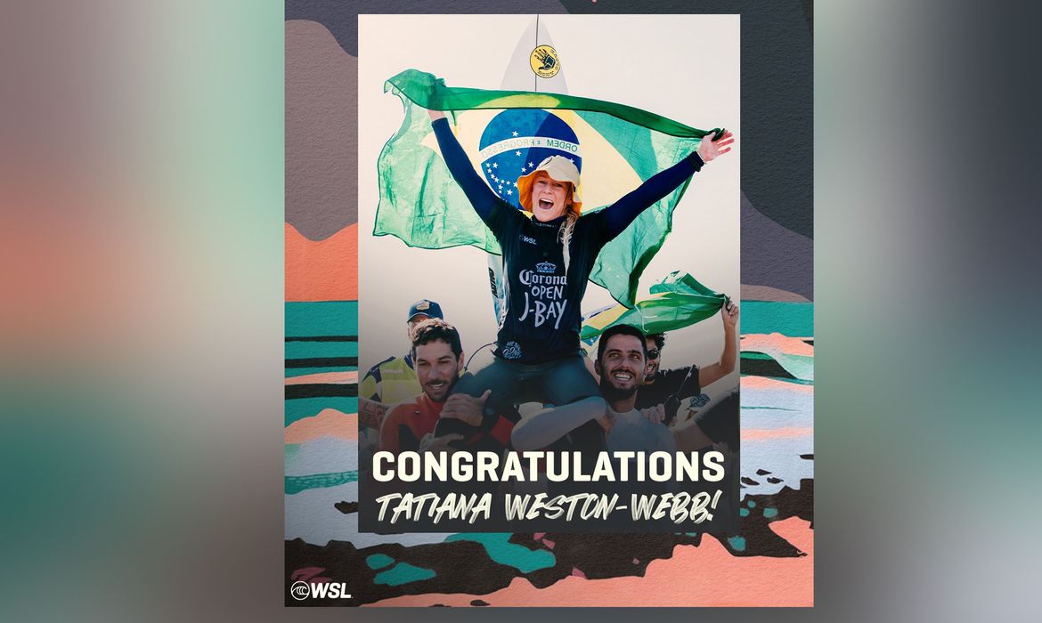 Surfe: Tati Weston-Webb é campeã em J-Bay e sobe para 3º lugar da WSL