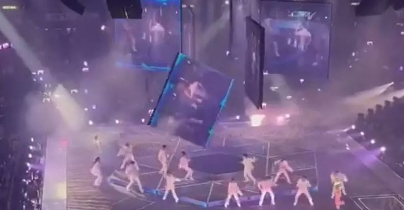 [VÍDEO] Telão cai em cima da boyband Mirror durante show em Hong Kong