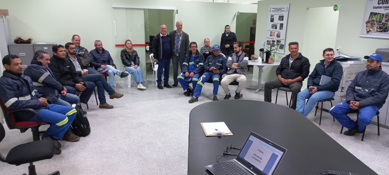 SCGás realiza treinamento sobre obra segura em Corupá