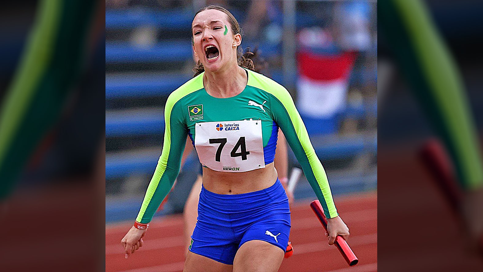 Natália Campregher é campeã sul-americana no revezamento 4×100