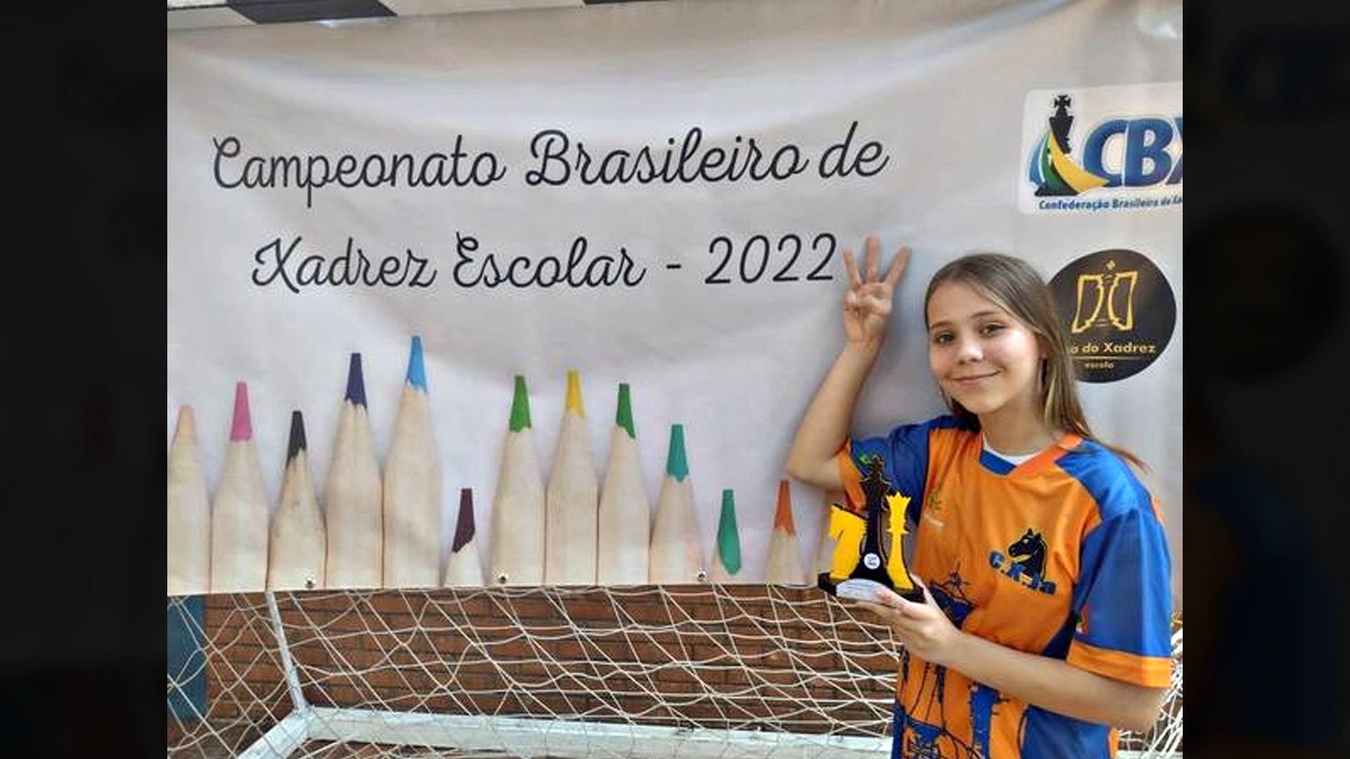 Nicole Nunes é tricampeã Brasileira de Xadrez Escolar Sub 11 em Minas Gerais