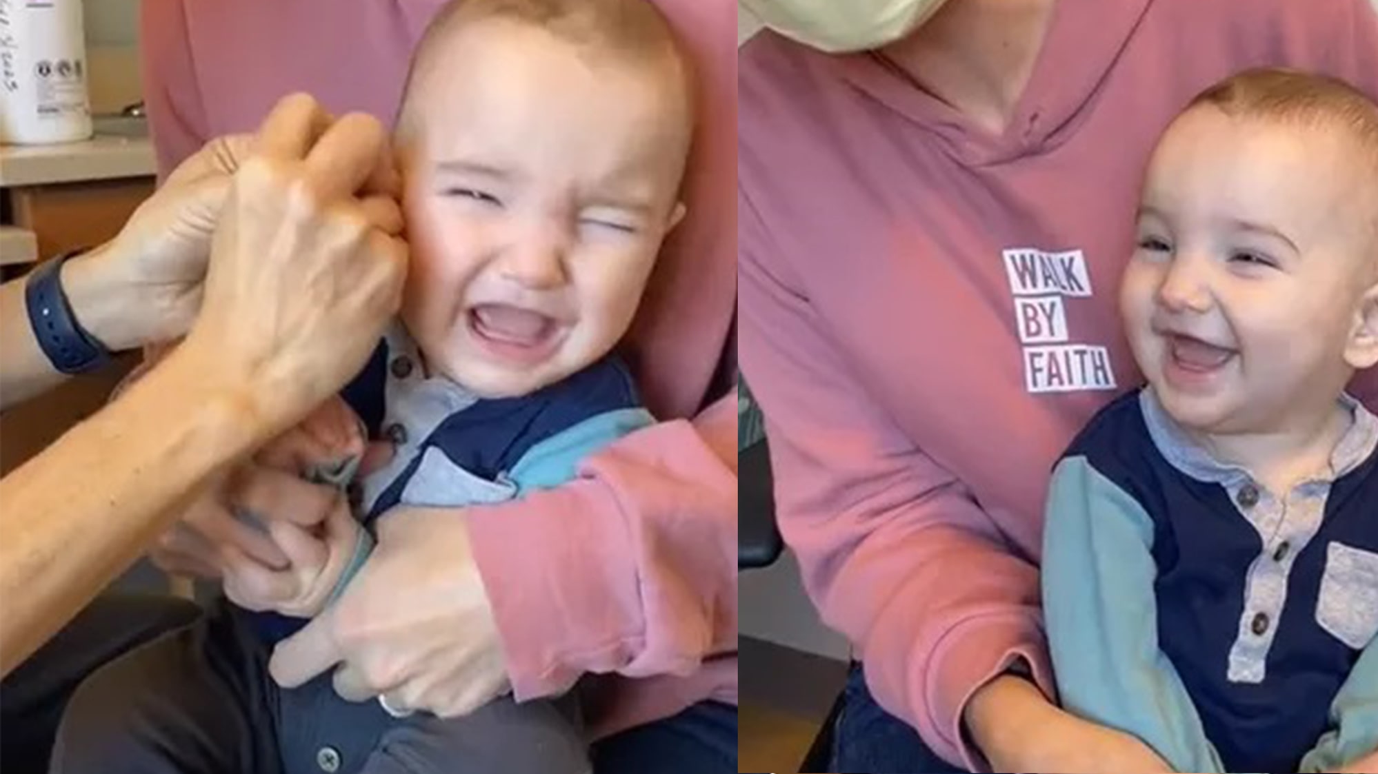 [Vídeo] Mãe compartilha vídeo de bebê ouvindo pela primeira vez