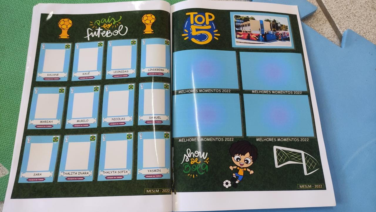 Professora cria álbum de figurinhas da Copa do Mundo para crianças na fase de alfabetização