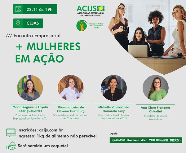 Mulheres compartilham experiências do associativismo empresarial