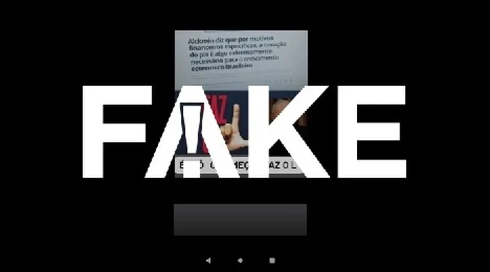 É #FAKE que g1 publicou reportagem afirmando que Alckmin diz que taxação do Pix é necessária