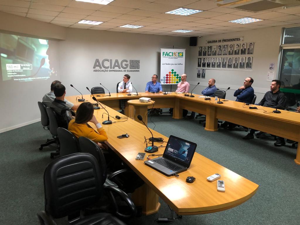 Dirigentes da Celesc atualizam informações sobre a região