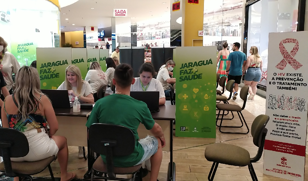 Mais de 780 testes rápidos feitos em ação no Shopping