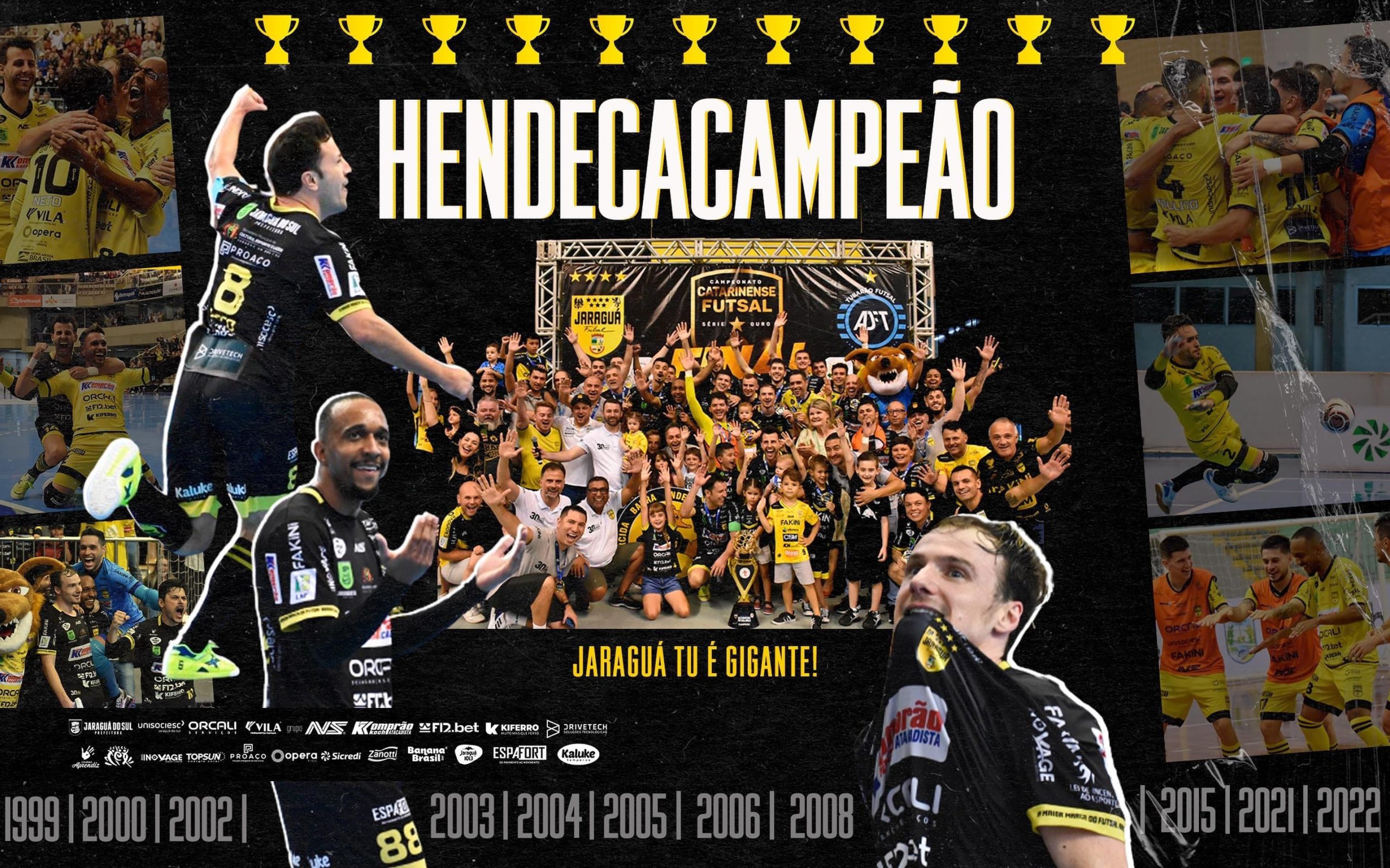 Jaraguá Futsal vence Tubarão e é hendecacampeão catarinense