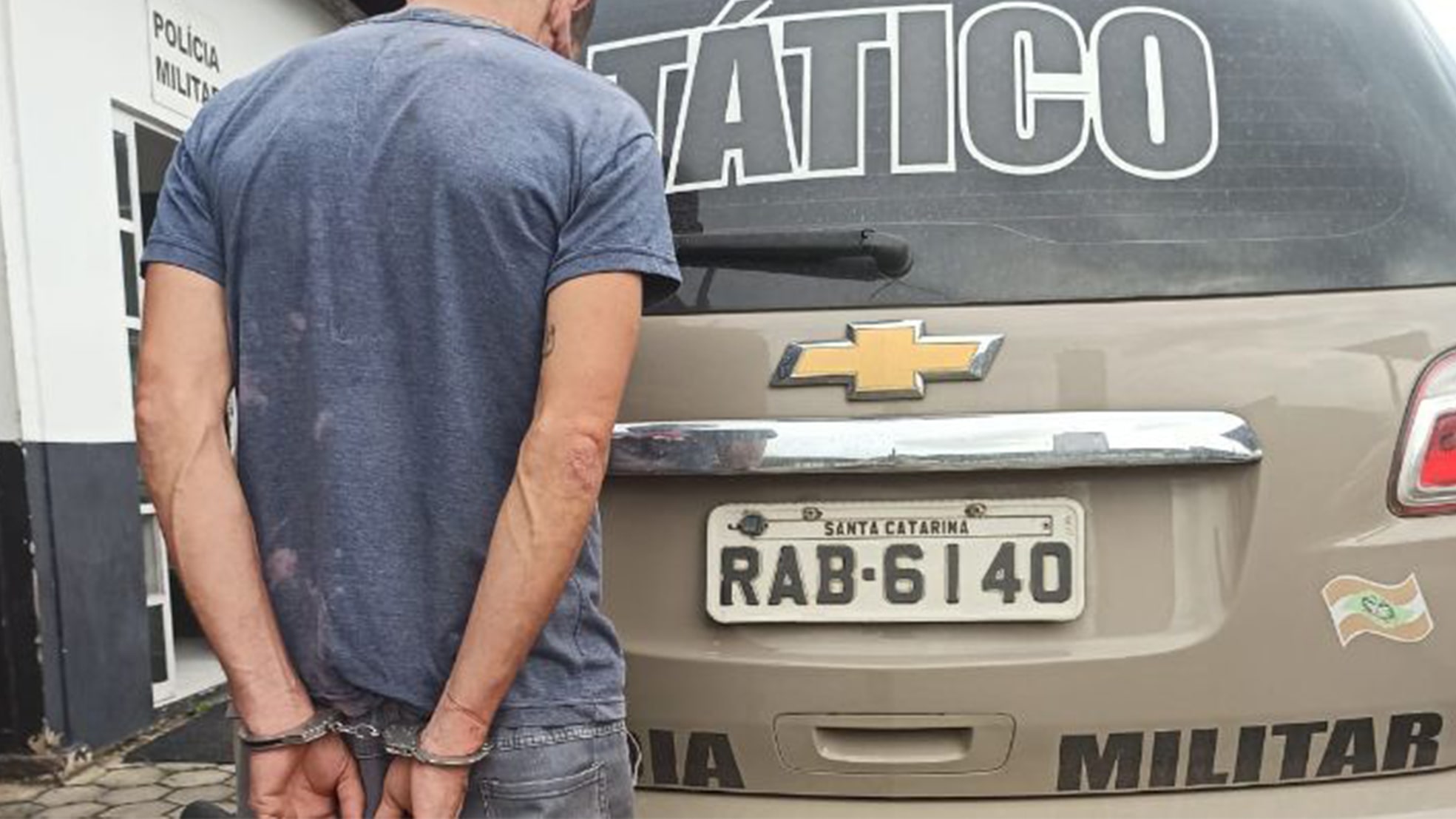 Acusado por sequestrar duas crianças é PRESO pela PM em Jaraguá do Sul