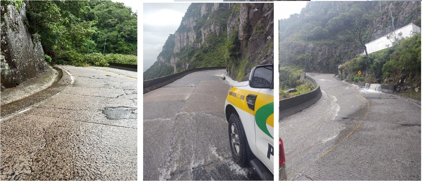 [VÍDEO] – Serra do Rio do Rastro é interditada após deslizamentos e enxurrada