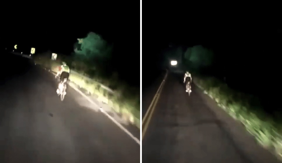 Caminhoneiro dá show de empatia, e ajuda ciclista em rodovia – assista o vídeo