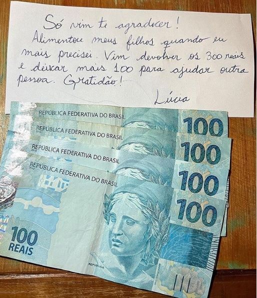 Gratidão é sempre bem vinda!