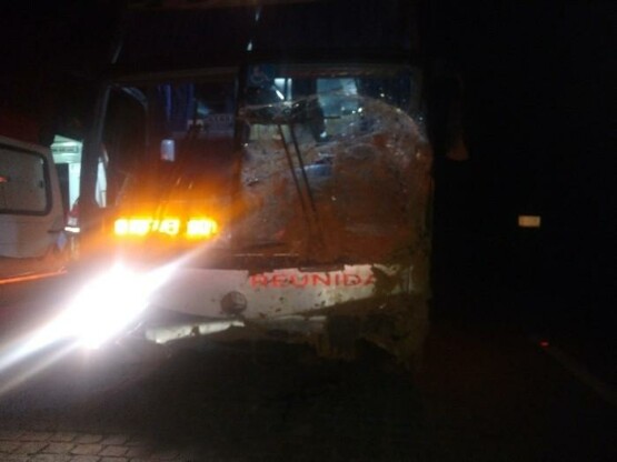 Acidente de ônibus deixa feridos na Serra Dona Francisca