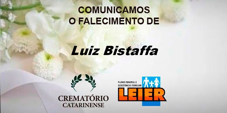 Plano Leier informa o falecimento de Luiz Bistaffa