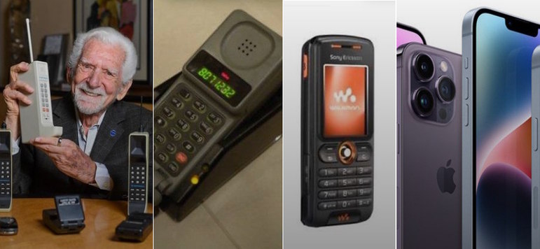 Aparelho pesava mais de 1 quilo, e neste mês completa 50 anos a primeira ligação via celular