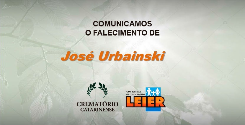 Plano Leier informa o falecimento de José Urbainski