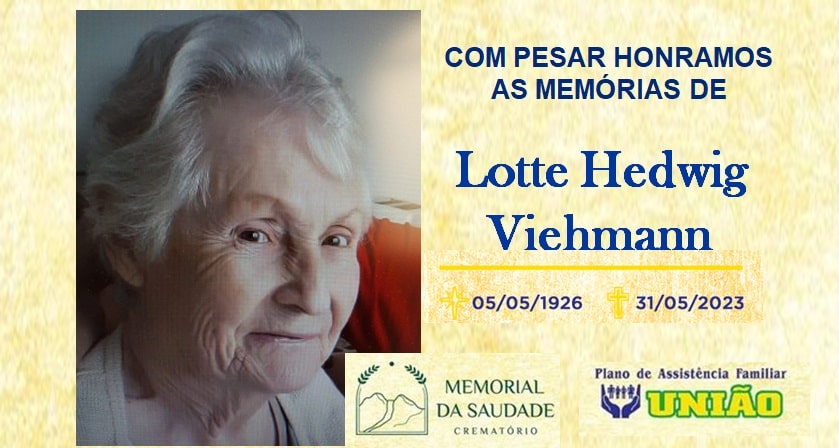 PLANO UNIÃO e CREMATÓRIO MEMORIAL DA SAUDADE informam- FALECIMENTO