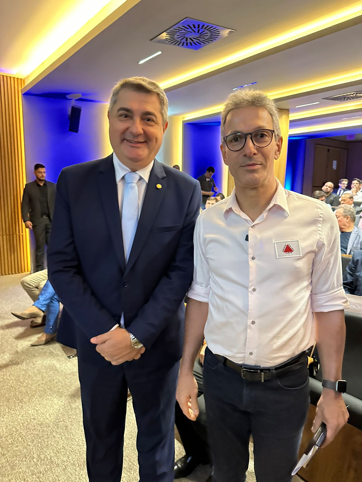 Lunelli participa de encontro com governador de MG, Romeu Zema