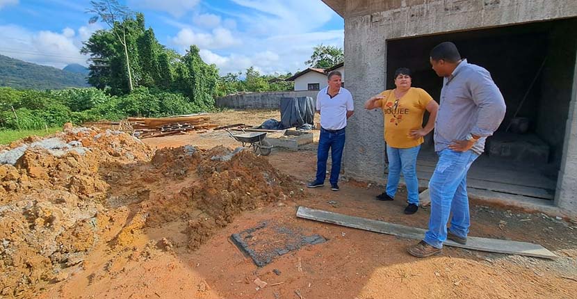 Novo reservatório de água de 750 m³ está em construção