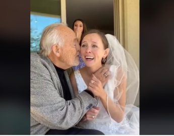 VÍDEO – No dia do casamento, pai com Alzheimer reconhece filha