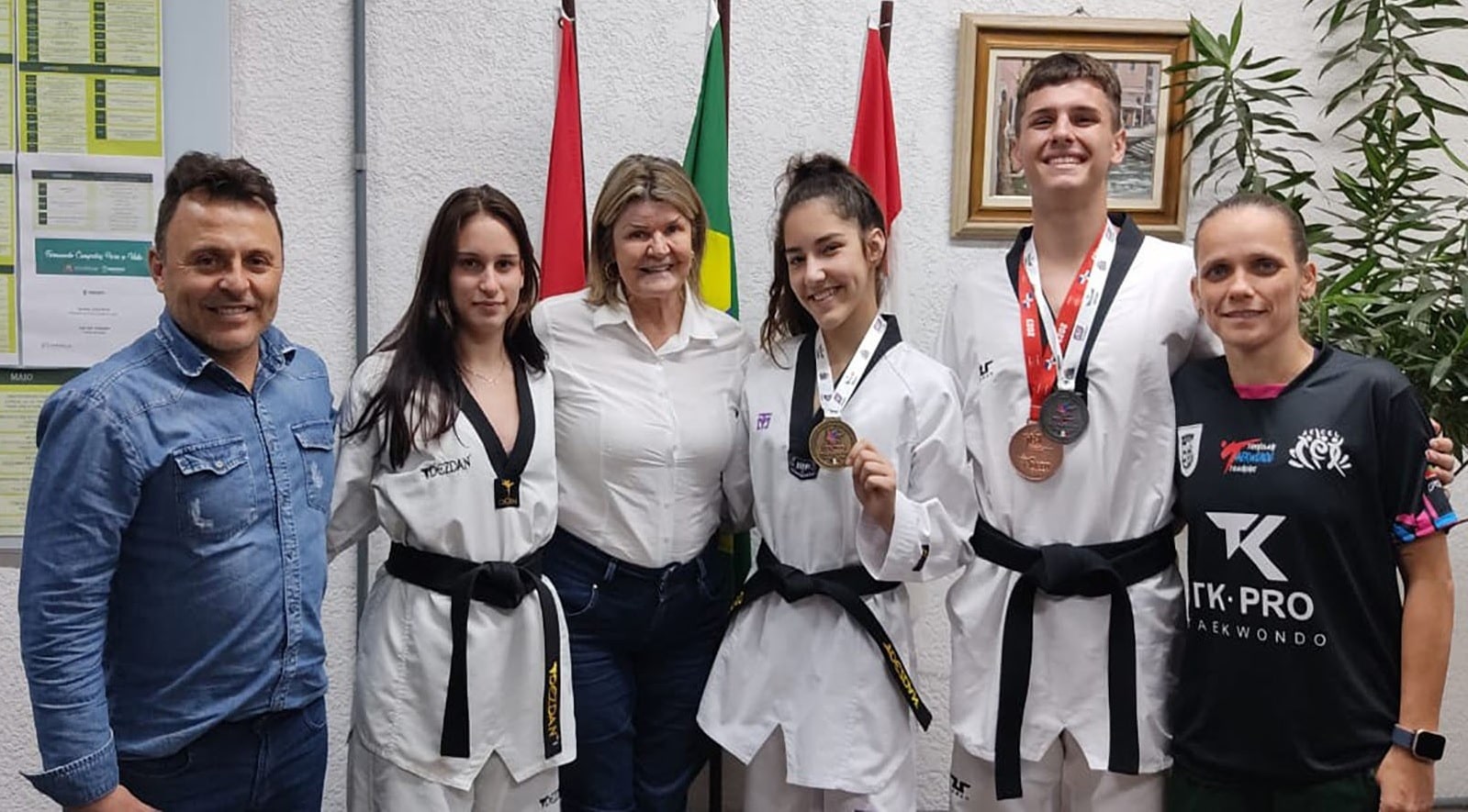 Taekwondo: Atletas de la Escuela Mundial visitan Secel en Jaraguá do Sul