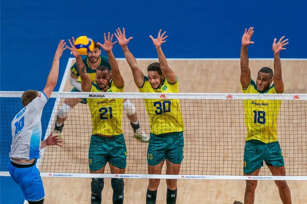 Vôlei: De virada, Brasil vence a Eslovênia com destaque para Alan e Lucarelli