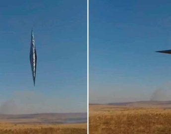 Imagens mostram Suposto OVNI em forma de flecha girando nos céus da Argentina