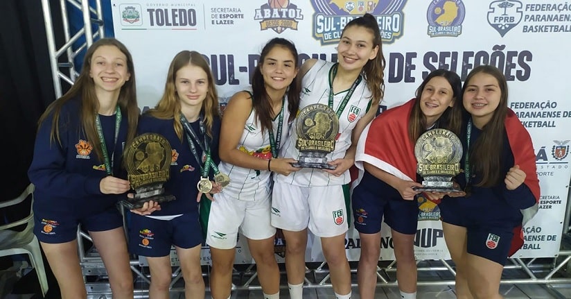Basquete: Atletas de Jaraguá do Sul conquistam o título do Sul-Brasileiro de seleções feminino