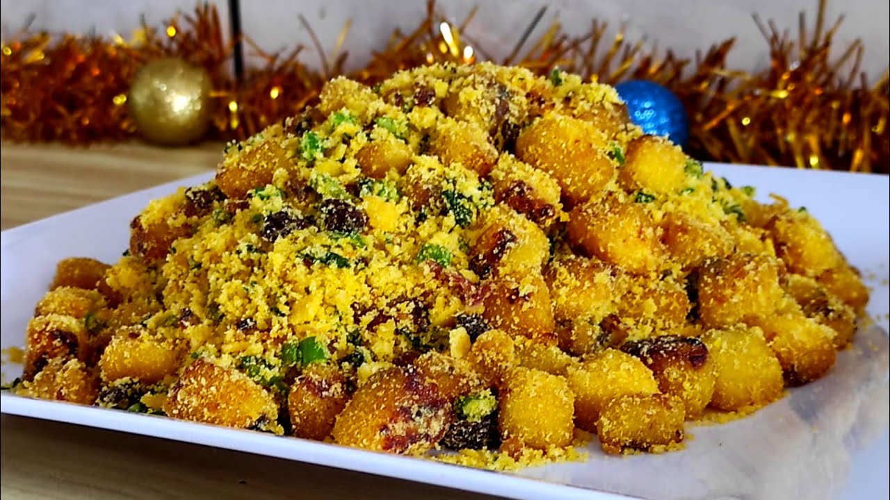 Farofa de banana fácil de fazer e deliciosa para o seu almoço ou jantar