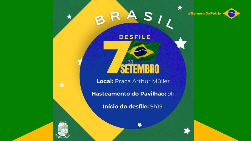 Desfile Cívico em Corupá será nesta quinta-feira (07)