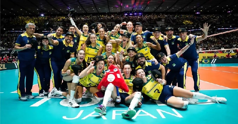 Vôlei: Brasil vence Japão e garante vaga nas Olimpíadas de Paris