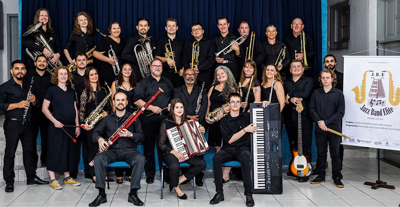 Jazz Band Elite encerra turnê 2023 com concerto na Via Verde