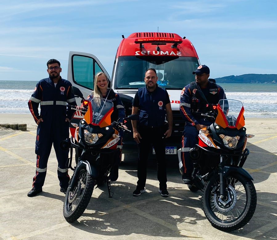 Samu inaugura novo serviço com utilização de motolâncias