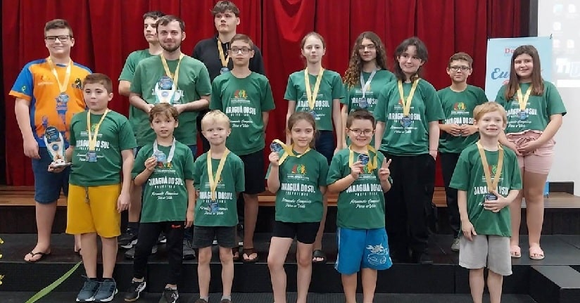 Xadrez: Jaraguá do Sul é campeão geral em abertura de Circuito Escolar