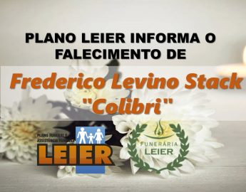 Plano Leier informa o falecimento de Frederico Levino Stack “Colibri”