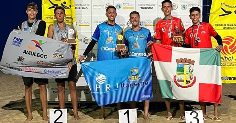 Vôlei de Praia: Atletas jaraguaenses sobem ao pódio no Grand Slam