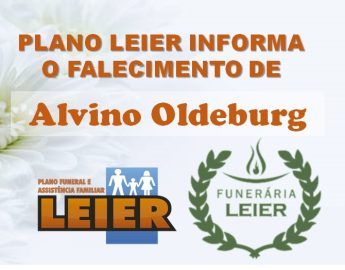 Plano Leier informa o falecimento de Alvino Oldeburg