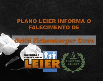 Plano Leier informa o falecimento de Gritli Eichenberger Duve