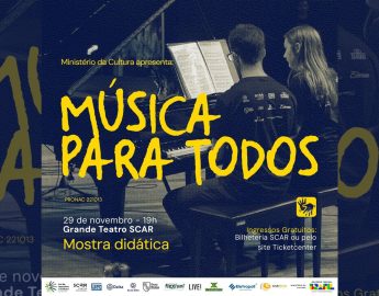 Mostra Didática dos alunos do projeto Música Para Todos acontece nesta quarta na SCAR