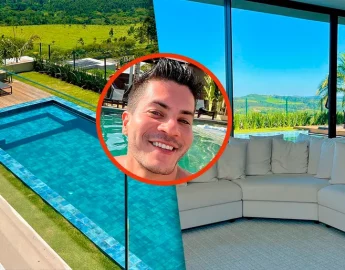 Arthur Aguiar mostra detalhes de sua nova casa e diz: ‘Acho que nunca vou me acostumar com essa vista’