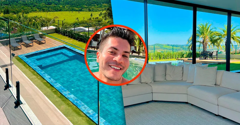 Arthur Aguiar mostra detalhes de sua nova casa